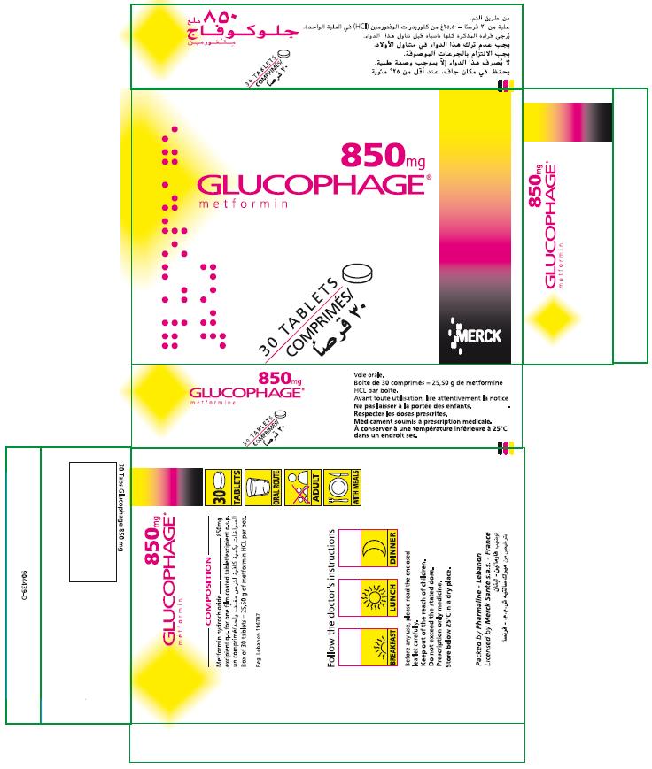Glucophage Tablets 850mg